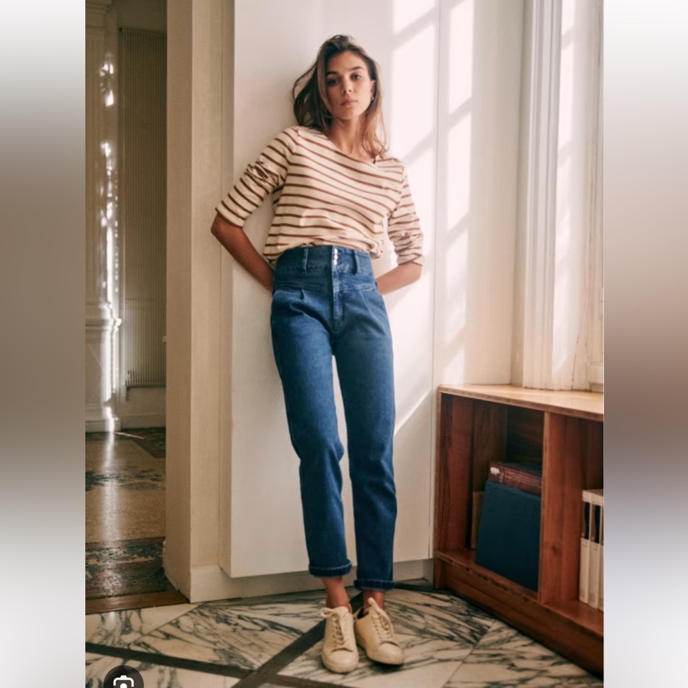 Sezane Sama denim trousers